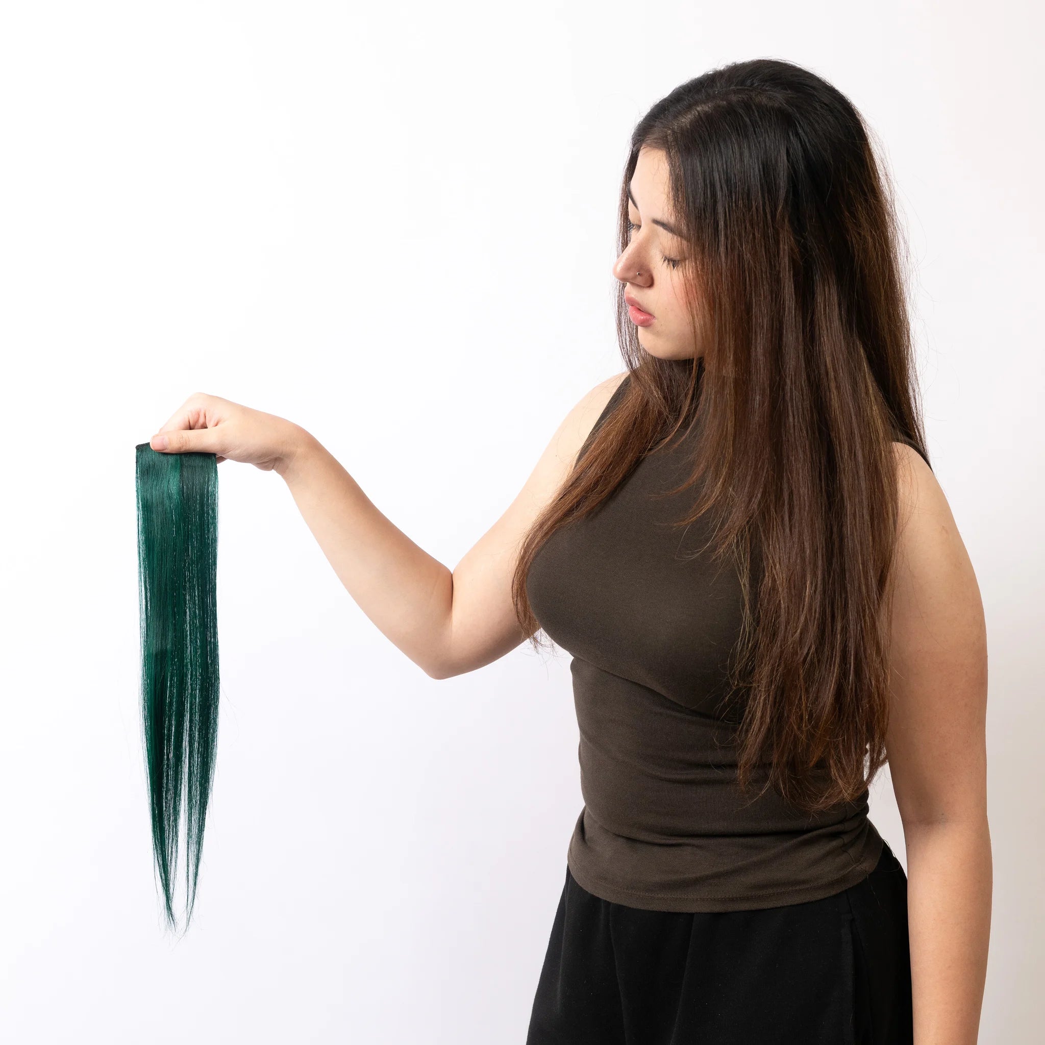 Green Coloured Streaks