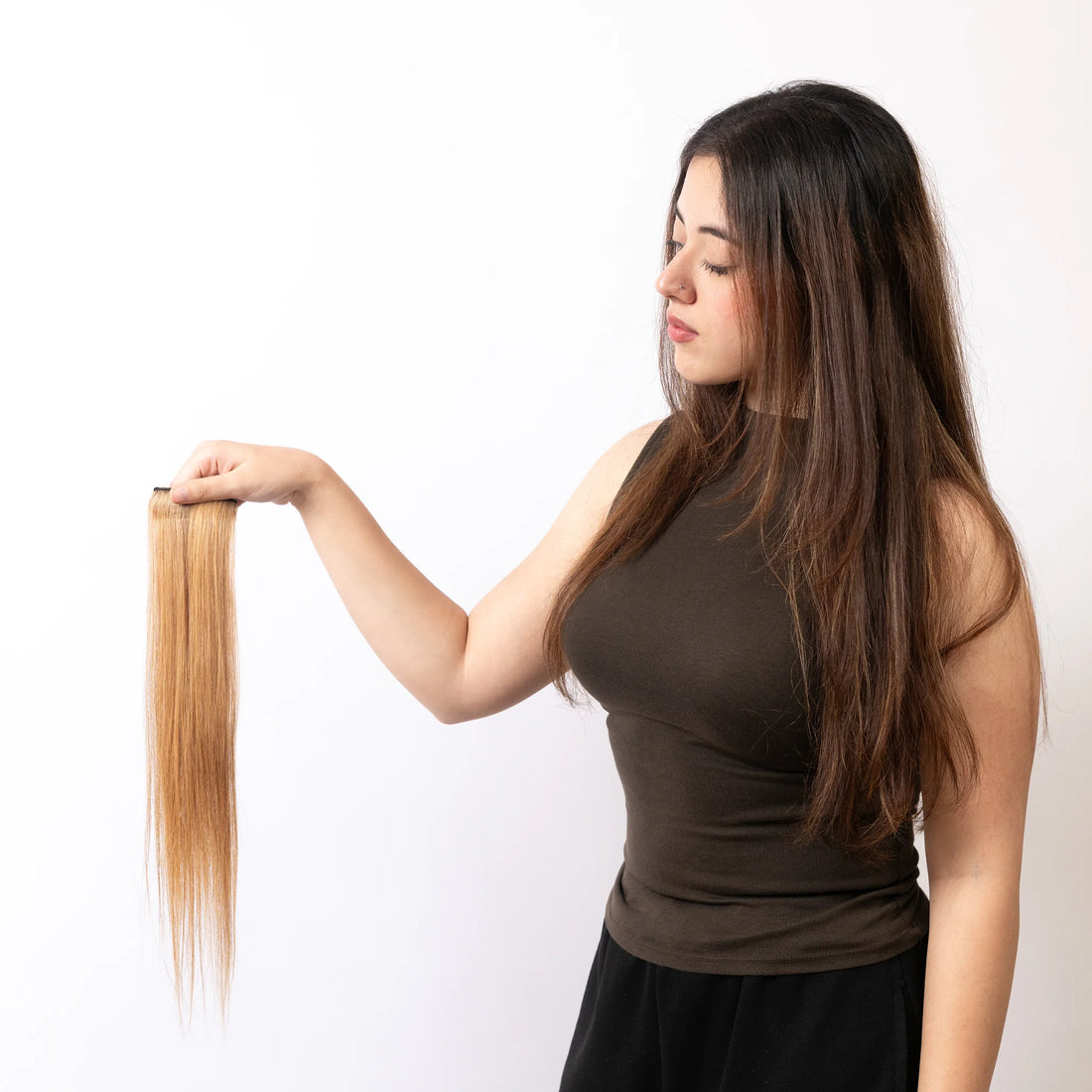 Honey Blonde Coloured Streaks