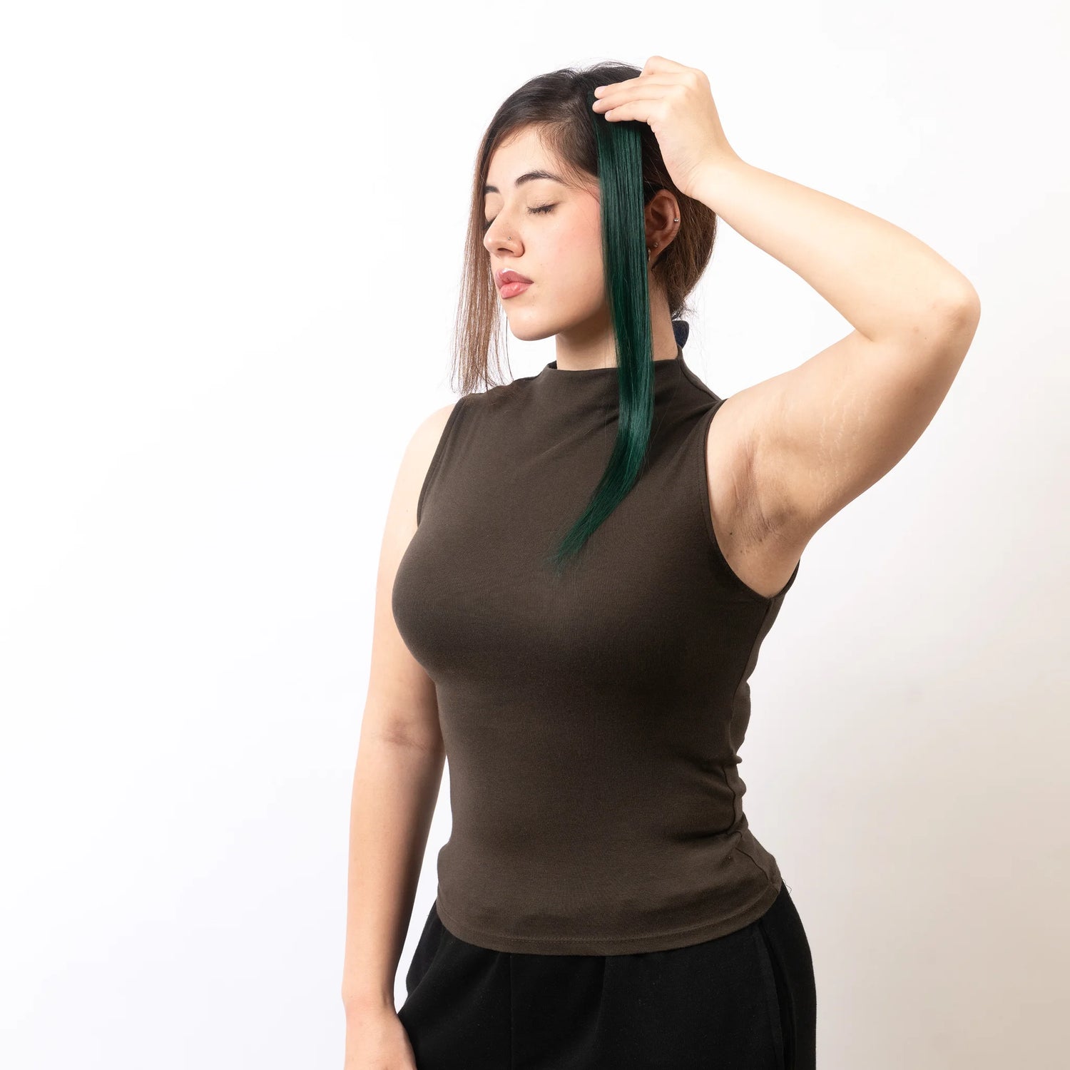 Green Coloured Streaks