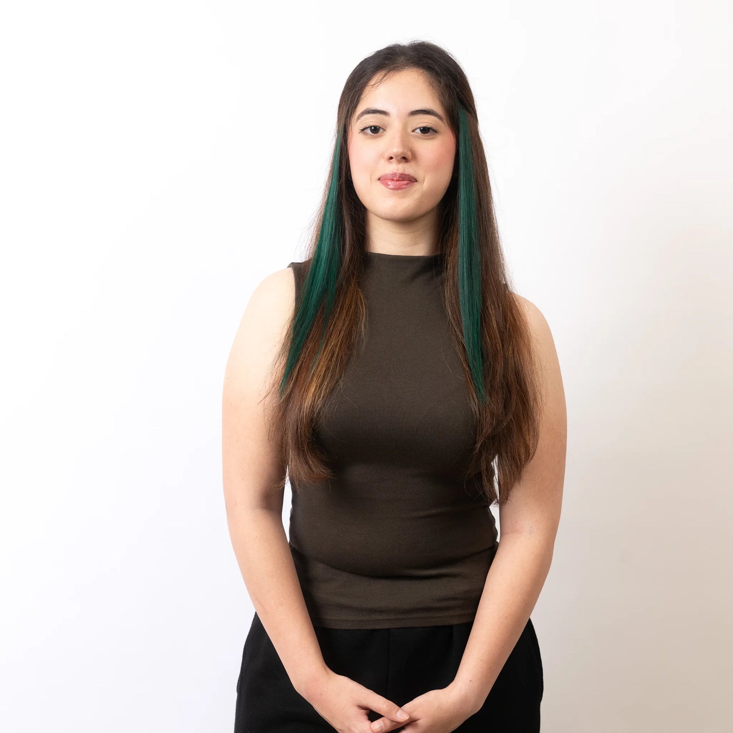 Green Coloured Streaks