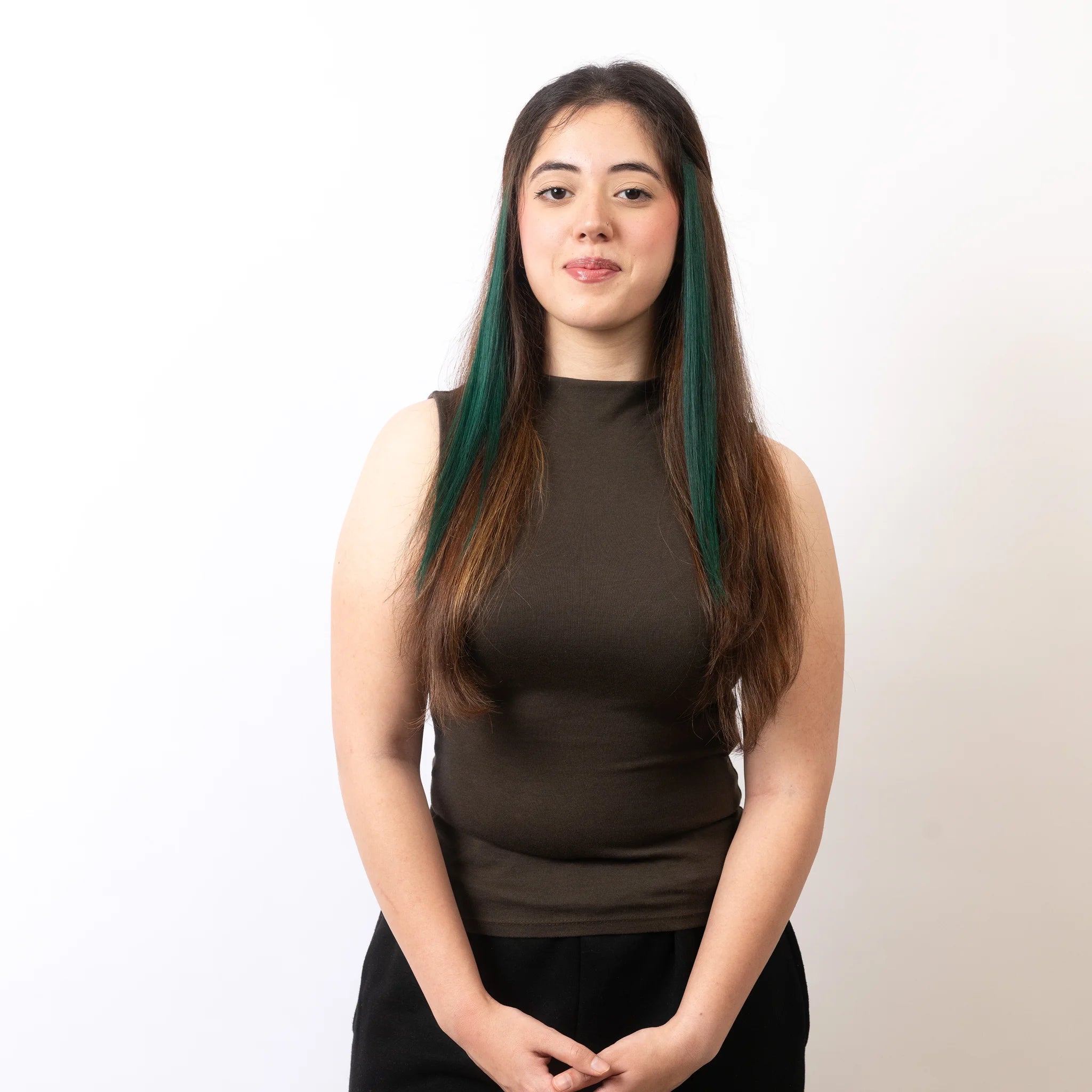 Green Coloured Streaks